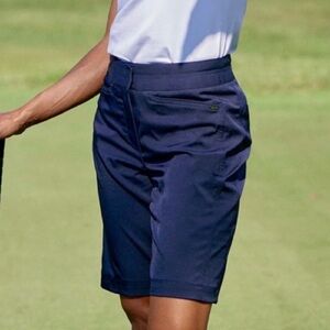 Tail Golf Bermuda Shorts Solid Navy Blue Stretch Women Size 6 Lightweight NWT